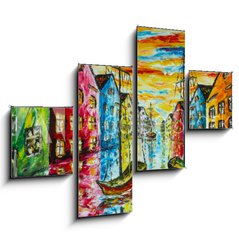 Obraz 4D tydln - 120 x 90 cm F_IB229305954 - Original art oil and palette knife on canvas