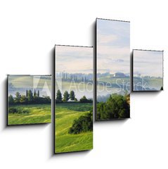 Obraz 4D tydln - 120 x 90 cm F_IB23337354 - Toskana Huegel  - Tuscany hills 07