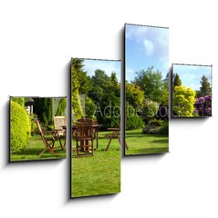 Obraz 4D tydln - 120 x 90 cm F_IB24338253 - English Garden