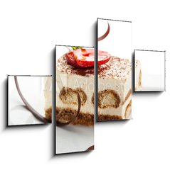 Obraz 4D tydln - 120 x 90 cm F_IB26631385 - Tiramisu Dessert