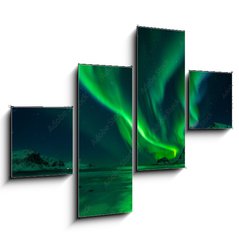 Obraz   Northern Lights Beach, 120 x 90 cm