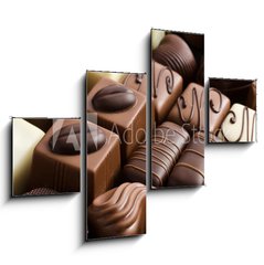 Obraz   various chocolate pralines, 120 x 90 cm