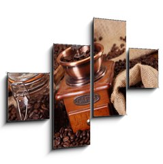 Obraz 4D tydln - 120 x 90 cm F_IB28378759 - Hot coffee and chocolate 