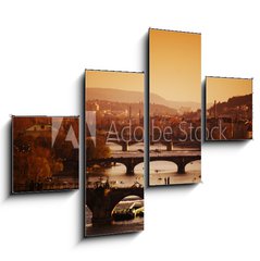 Obraz tydln 4D - 120 x 90 cm F_IB30150697 - charles bridge