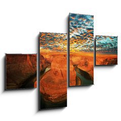 Obraz 4D tydln - 120 x 90 cm F_IB30757809 - Horse shoe bend - Ohyb konky