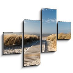 Obraz   Nordsee Strand auf Langeoog, 120 x 90 cm