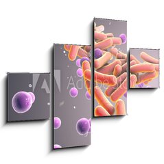Obraz 4D tydln - 120 x 90 cm F_IB316394282 - Medicine Bacteria and virus Picture