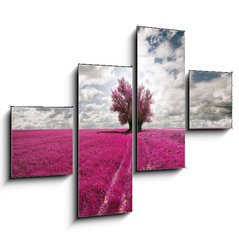 Obraz 4D tydln - 120 x 90 cm F_IB31846584 - oniric landscape and tree