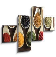 Obraz 4D tydln - 120 x 90 cm F_IB32042389 - Spices and herbs