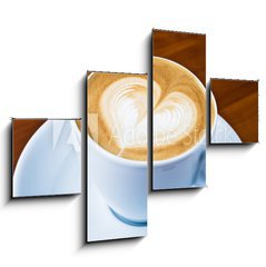 Obraz 4D tydln - 120 x 90 cm F_IB32151521 - Latte Art - Herz