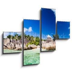 Obraz 4D tydln - 120 x 90 cm F_IB32227704 - Anse Source d`Argent, la Digue, Seychelles