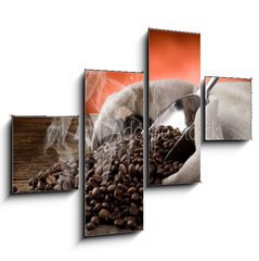 Obraz   hot roasted coffee beans, 120 x 90 cm