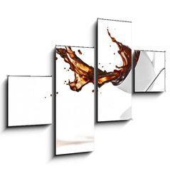 Obraz 4D tydln - 120 x 90 cm F_IB33132237 - coffee splash