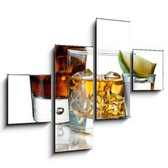 Obraz tydln 4D - 120 x 90 cm F_IB33282321 - Cocktails and shots