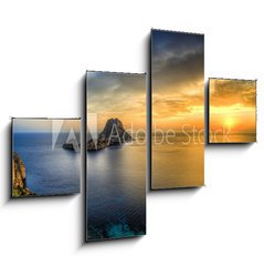 Obraz 4D tydln - 120 x 90 cm F_IB33509446 - Isla de es vedra en cala D hort - Ibiza