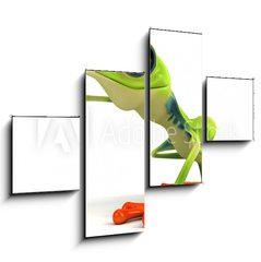 Obraz 4D tydln - 120 x 90 cm F_IB34469383 - Grenouille