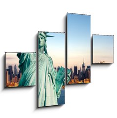 Obraz 4D tydln - 120 x 90 cm F_IB35413593 - New York statue de la Libert - New York socha de la Libert