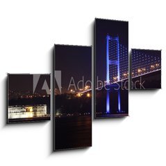 Obraz tydln 4D - 120 x 90 cm F_IB35603180 - The Bosporus Bridge with Beylerbeyi Palace, Istanbul. - Bosporsk most s palcem Beylerbeyi, Istanbul.