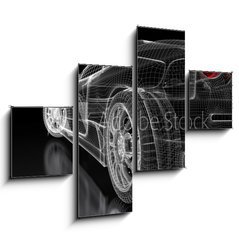 Obraz 4D tydln - 120 x 90 cm F_IB36008026 - Sport car