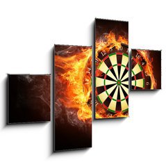 Obraz 4D tydln - 120 x 90 cm F_IB36212218 - Darts Board - ipkov deska