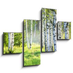 Obraz 4D tydln - 120 x 90 cm F_IB363600583 - Spring green foliage