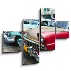 Obraz   Havana, Cuba. Street scene with old cars., 120 x 90 cm