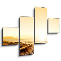 Obraz 4D tydln - 120 x 90 cm F_IB36708540 - Sunset HDR over the ocean