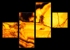 Obraz 4D tydln - 120 x 90 cm F_IB371525447 - Backlit translucent alabaster. Abstract natural stone texture
