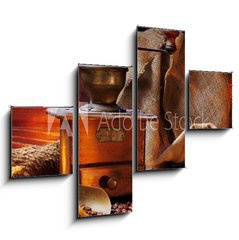 Obraz 4D tydln - 120 x 90 cm F_IB37176509 - Kaffeem hle Antik