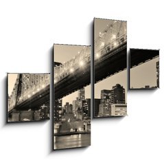 Obraz   New York City night panorama, 120 x 90 cm