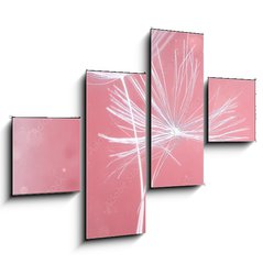 Obraz 4D tydln - 120 x 90 cm F_IB399541072 - Dandelion parachutes macro shooting