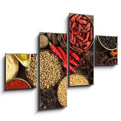 Obraz 4D tydln - 120 x 90 cm F_IB41546678 - Spices and herbs - Koen a byliny