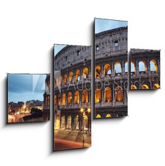 Obraz 4D tydln - 120 x 90 cm F_IB41743139 - Coliseum at night. Rome - Italy