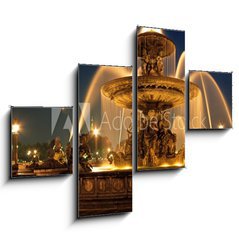 Obraz 4D tydln - 120 x 90 cm F_IB41937804 - Fountain, Place de la Concorde, Paris   Arena Photo UK