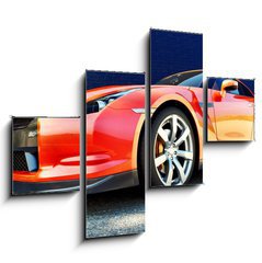 Obraz 4D tydln - 120 x 90 cm F_IB42221466 - Dynamic view of the modern car