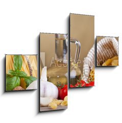 Obraz 4D tydln - 120 x 90 cm F_IB42799395 - Preparing pasta with specific ingredients - Pprava tstovin se specifickmi psadami