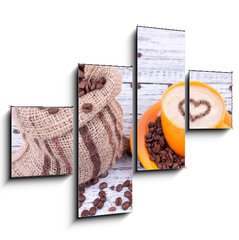 Obraz 4D tydln - 120 x 90 cm F_IB42812631 - Cappuccino