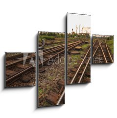 Obraz 4D tydln - 120 x 90 cm F_IB43109712 - railway