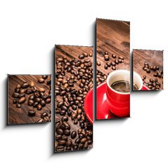 Obraz   Hot coffee  caff caldo, 120 x 90 cm