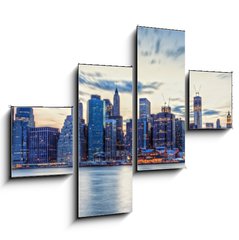 Obraz   Skyline de New York en fin de journe., 120 x 90 cm