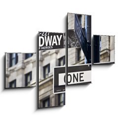 Obraz 4D tydln - 120 x 90 cm F_IB44492222 - Panneau Broadway   New-York - Panneau Broadway Nov