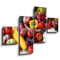 Obraz 4D tydln - 120 x 90 cm F_IB44492471 - Vegetable stall