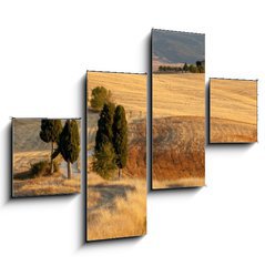 Obraz 4D tydln - 120 x 90 cm F_IB44861103 - Tuscan countryside at sunset, near Pienza, Tuscany, Italy