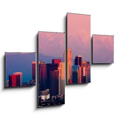 Obraz 4D tydln - 120 x 90 cm F_IB48879773 - Los Angeles at sunset - Los Angeles pi zpadu slunce
