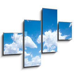 Obraz 4D tydln - 120 x 90 cm F_IB49605692 - blue sky - modr obloha