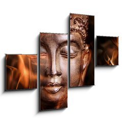 Obraz 4D tydln - 120 x 90 cm F_IB49760731 - Statue de Bouddha