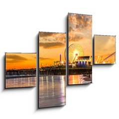 Obraz 4D tydln - 120 x 90 cm F_IB502410306 - Santa Monica pier