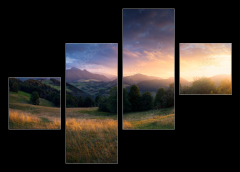 Obraz 4D tydln - 120 x 90 cm F_IB503264919 - Sunset in Zazriva