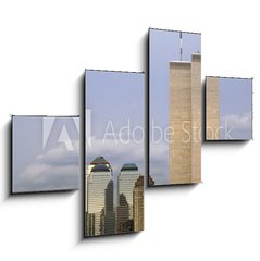 Obraz 4D tydln - 120 x 90 cm F_IB52285784 - NYC Skyline With The Twin Towers