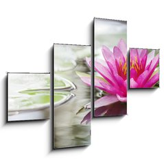 Obraz 4D tydln - 120 x 90 cm F_IB52988888 - Pink lotus